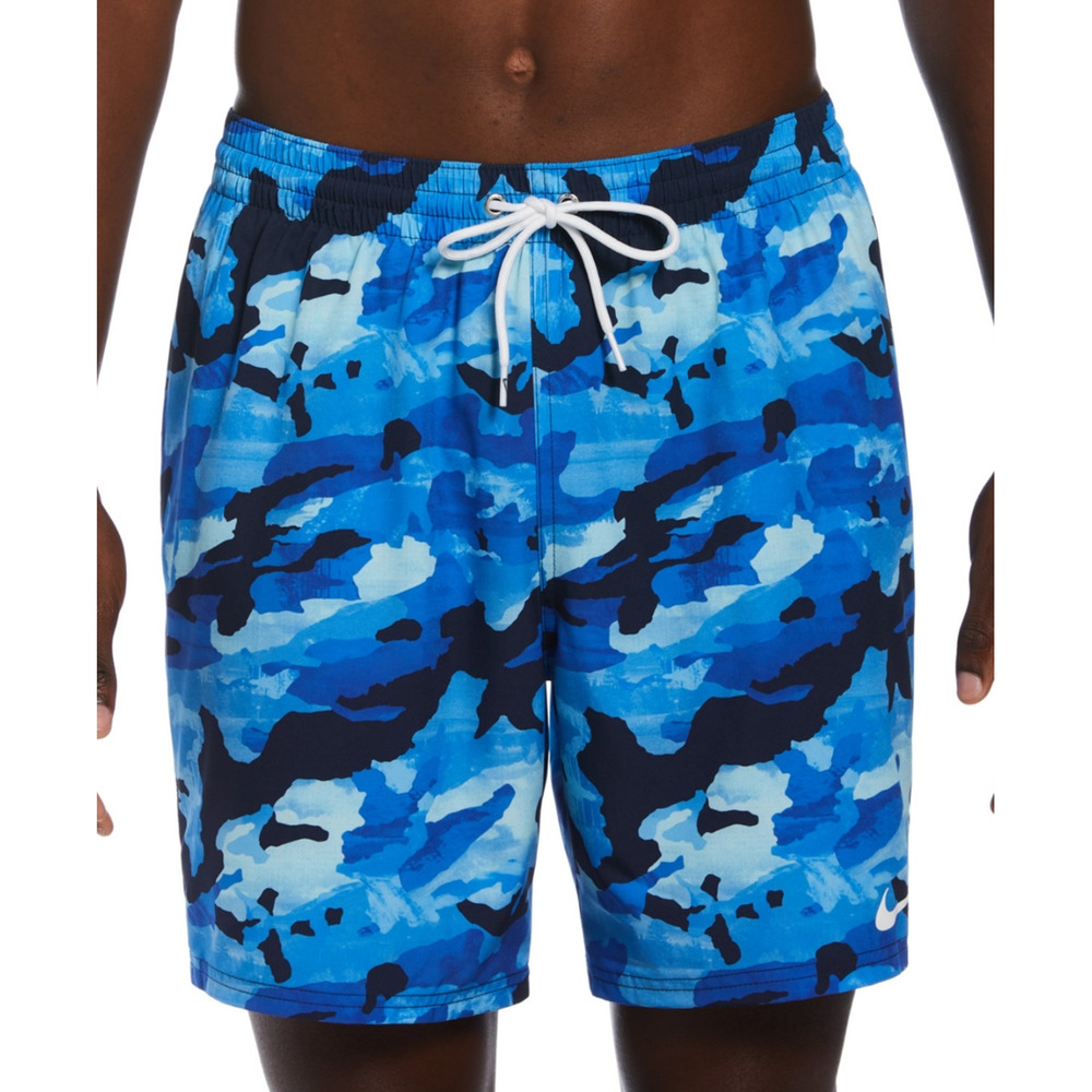 Nike Men Midnight Camouflage Volley 7" Swim Trunks Midnight Navy Size XXL